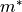 m^*