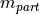 m_{part}