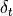 \delta_t
