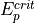 E_p^{crit}