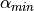 \alpha_{min}
