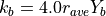 k_b = 4.0 r_{ave} Y_b