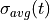 \sigma_{avg}(t)