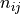 n_{ij}