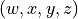 (w,x,y,z)