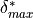 \delta_{max}^*