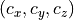 (c_x,c_y,c_z)