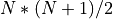 N*(N+1)/2