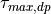 \tau_{max,dp}