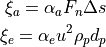 \xi_{a} = \alpha_a F_n \Delta s
\xi_{e} = \alpha_e u^2 \rho_p d_p