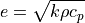 e = \sqrt{k \rho c_p}
