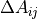 \Delta A_{ij}