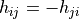 h_{ij} = -h_{ji}