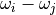 \omega_i - \omega_j