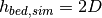 h_{bed,sim}=2 D
