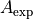 A_{\text{exp}}