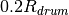 0.2 R_{drum}