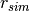 r_{sim}