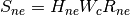 S_{ne} = H_{ne} W_{c} R_{ne}