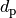 d_\mathrm{p}