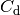 C_\mathrm{d}