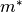 m^*