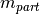 m_{part}