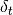 \delta_t