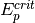E_p^{crit}