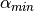 \alpha_{min}