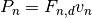 P_n = F_{n,d} v_n