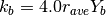 k_b = 4.0 r_{ave} Y_b