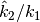 \hat{k}_2 / k_1