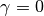 \gamma = 0