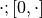 \cdot; [0, \cdot]