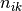 n_{ik}