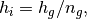 h_i = h_g/n_g,