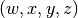 (w,x,y,z)