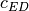 c_{ED}