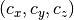 (c_x,c_y,c_z)