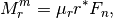 M^m_r = \mu_r r^* F_n,