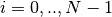 i=0,..,N-1