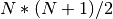 N*(N+1)/2