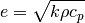e = \sqrt{k \rho c_p}