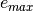 e_{max}